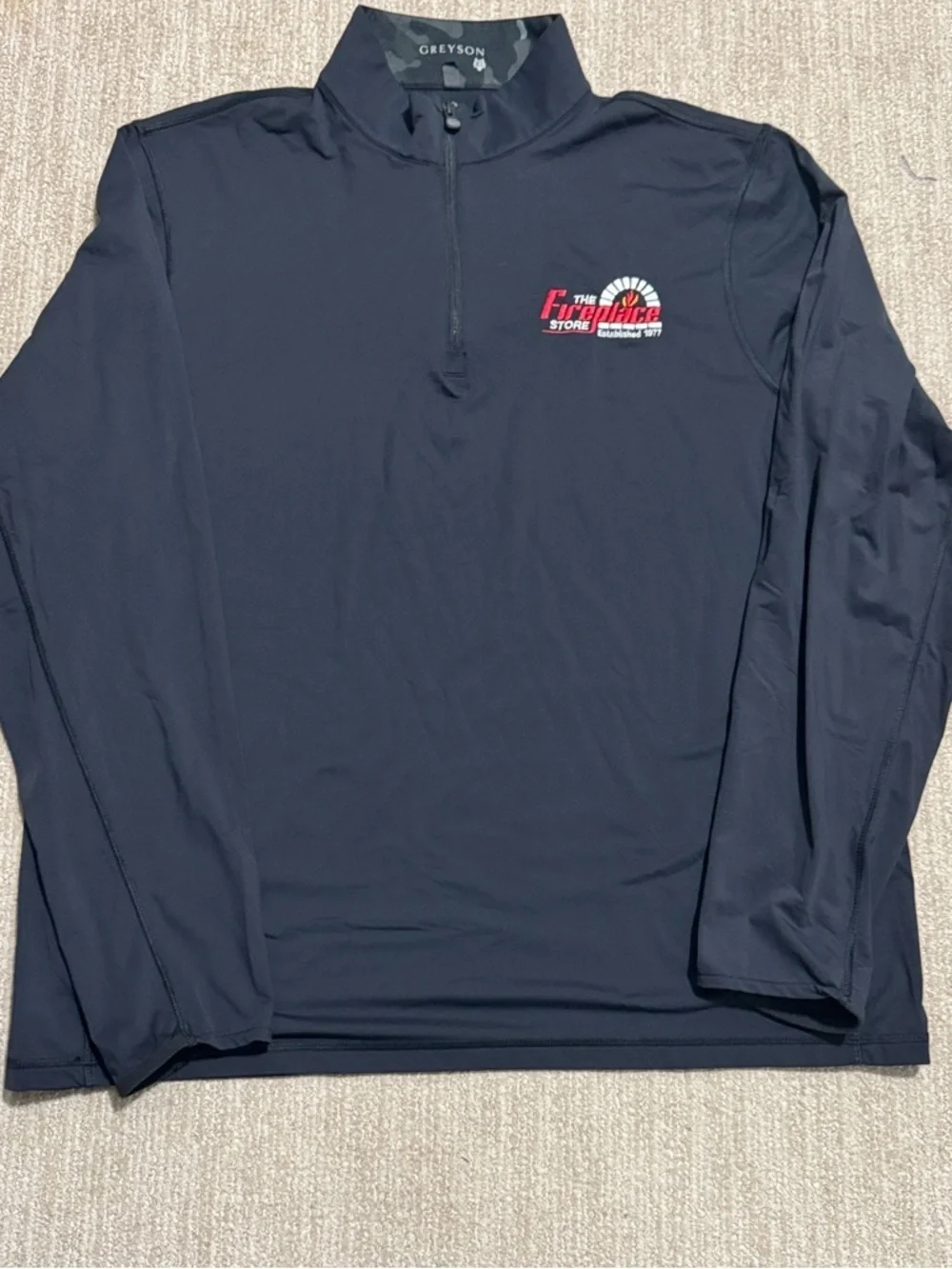 Greyson Tate Mockneck Quarter-Zip Pullover Men's XL Black Golf Performance Top